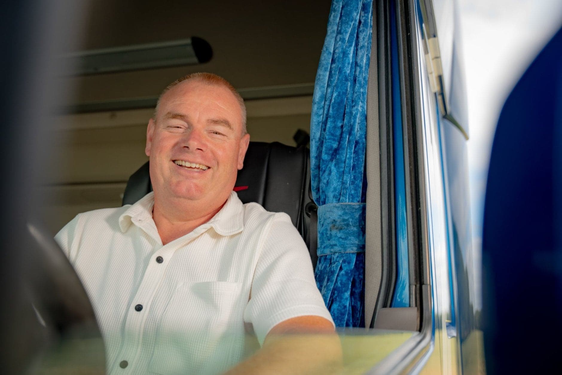 Vrachtwagenchauffeur Piet de Baat doet STL afvaltraject