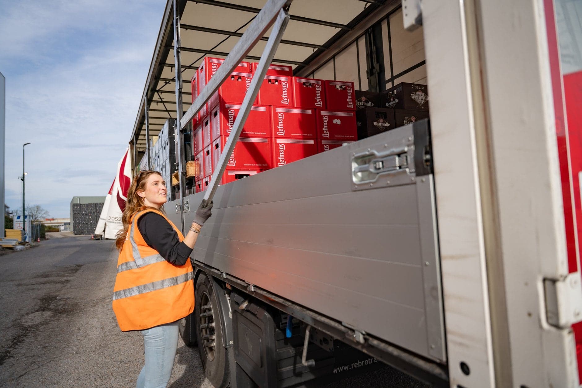 Vrachtwagenchauffeur transport en logistiek