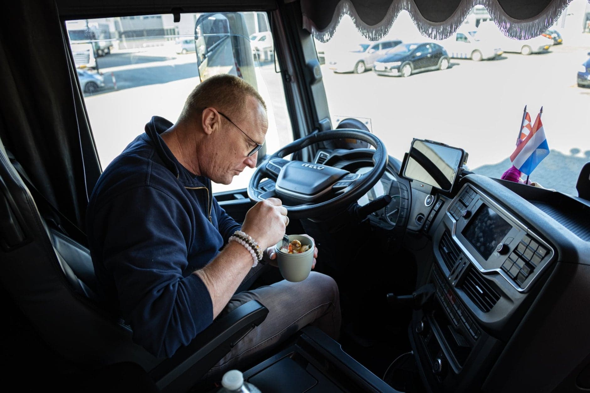 Gezond eten in je vrachtauto