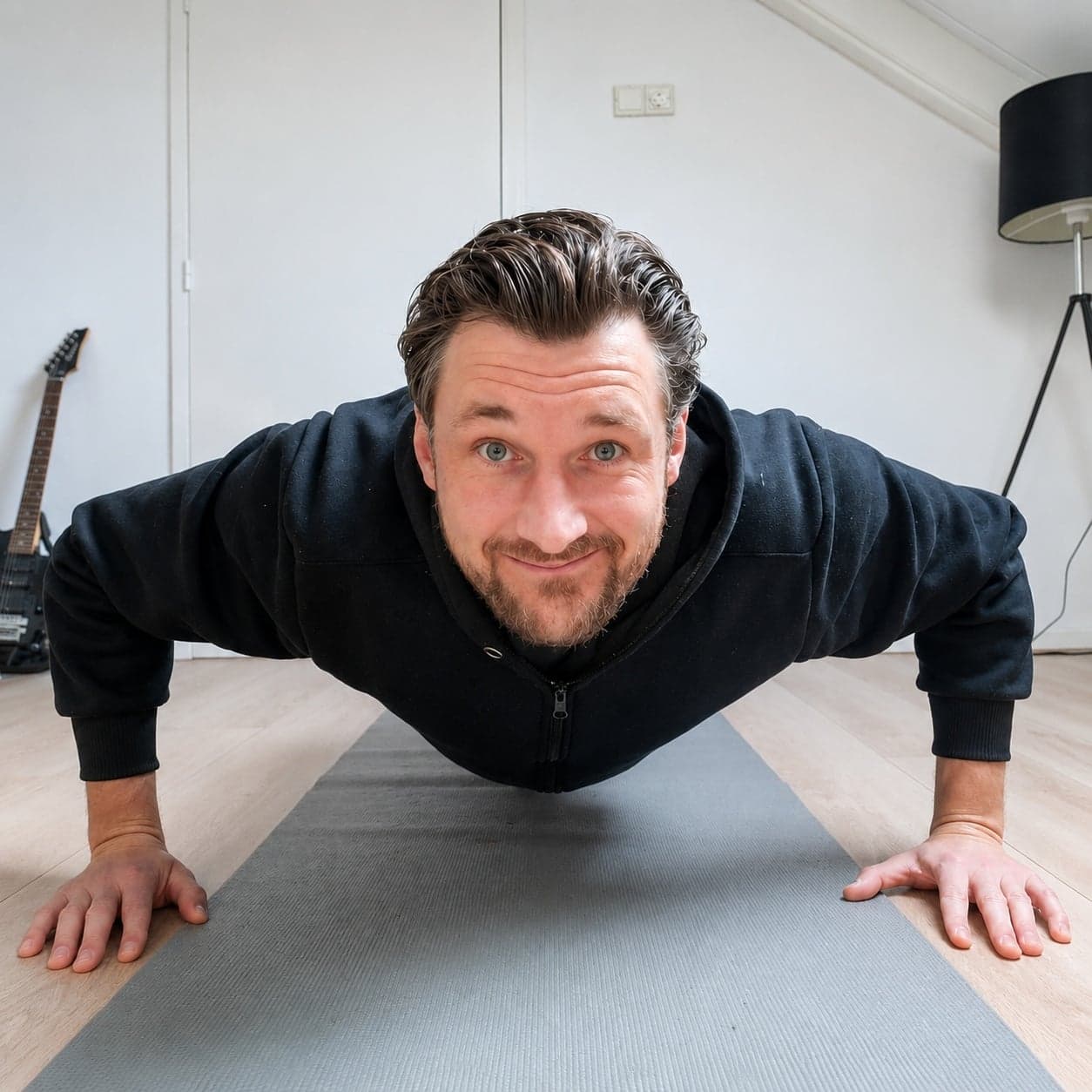 opdrukken en fit blijven als chauffeur