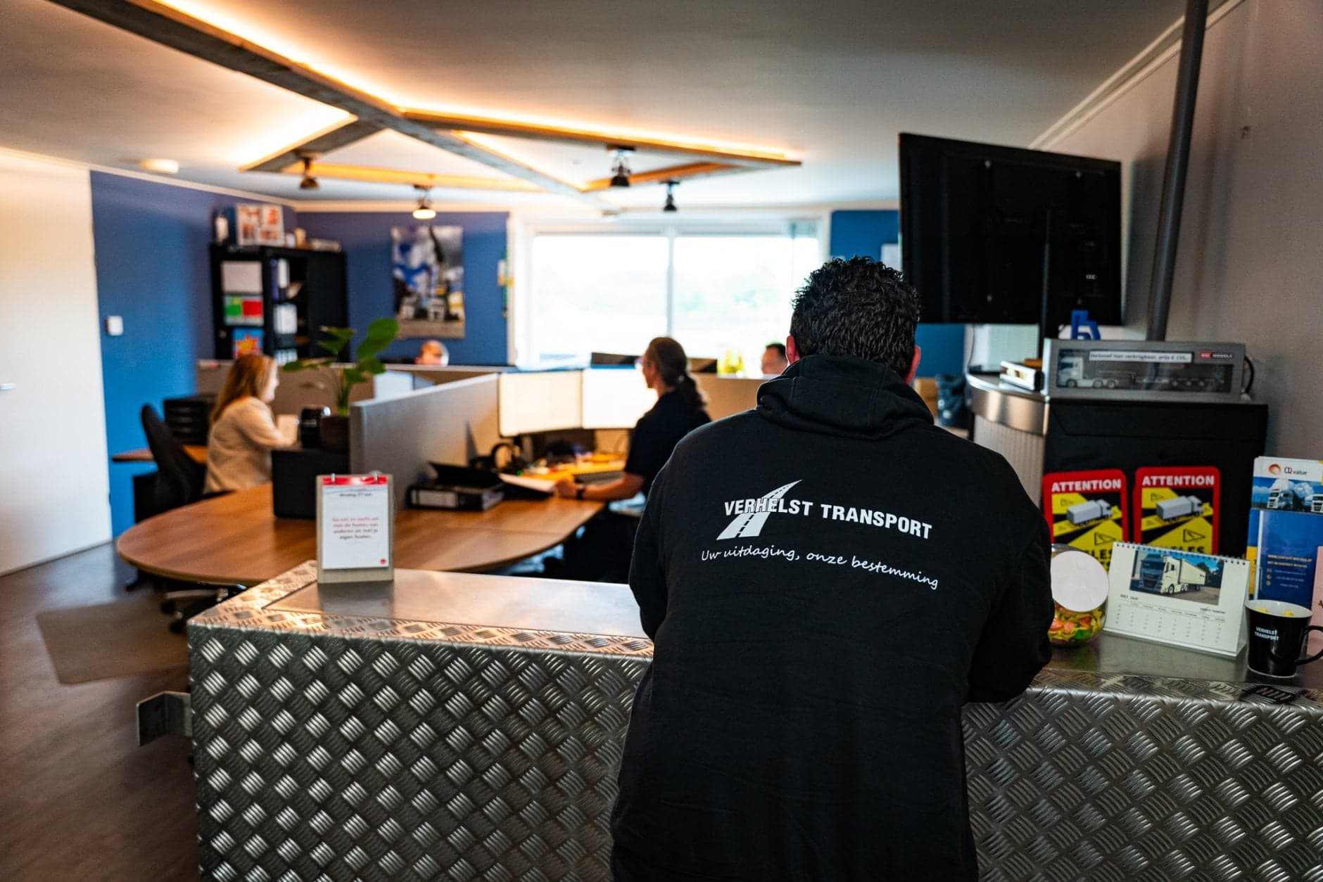 Impressie kantoor Verhelst Transport