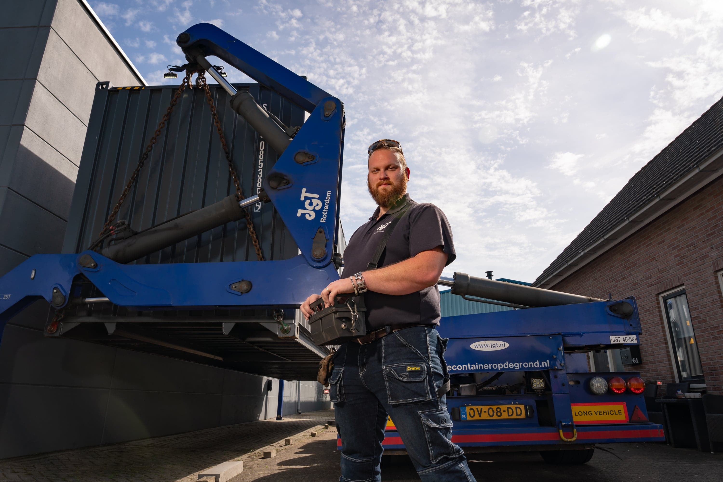 Berry Pilanen zijlader container vervoer