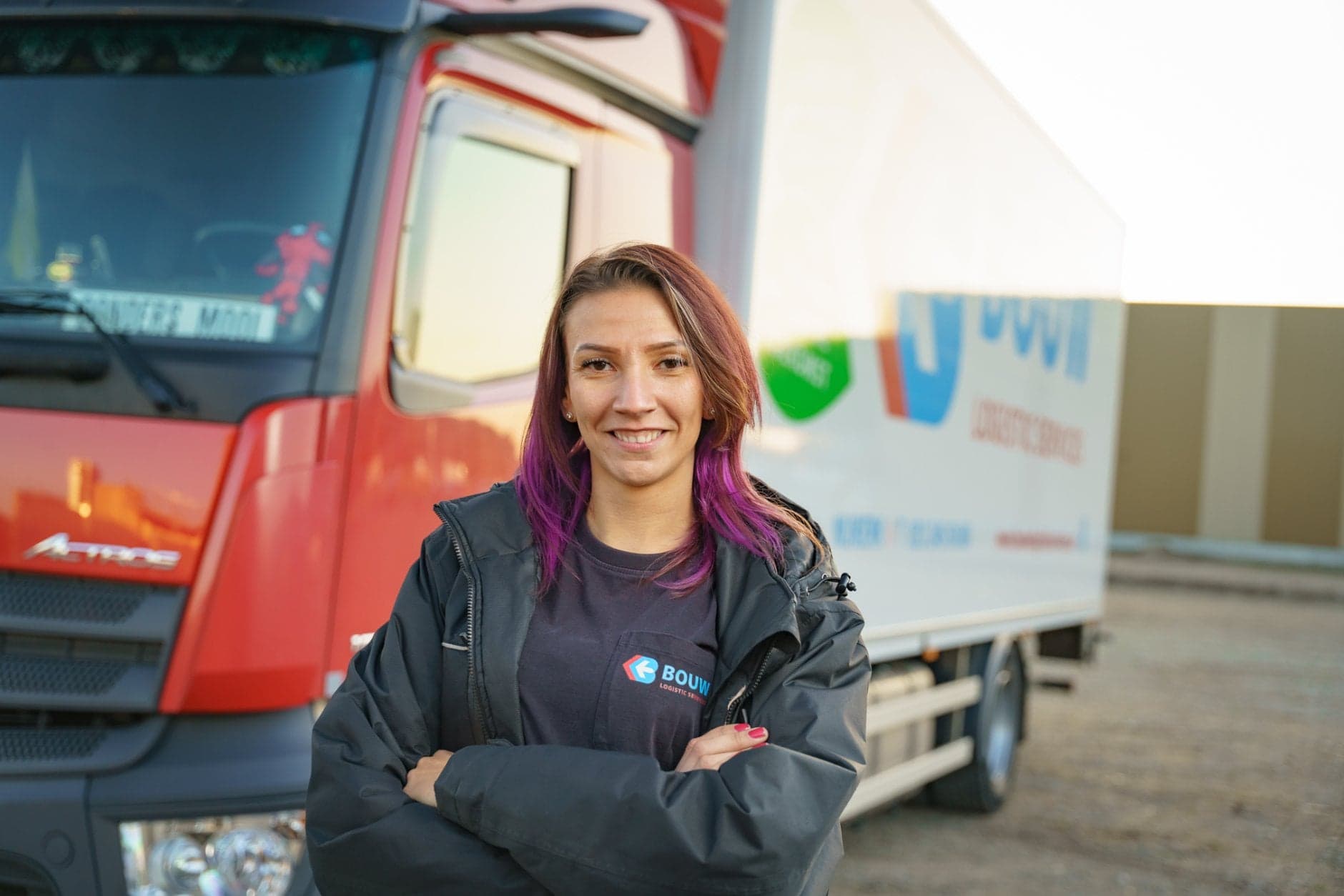 Vrachtwagenchauffeur Marissa Nagtegaal