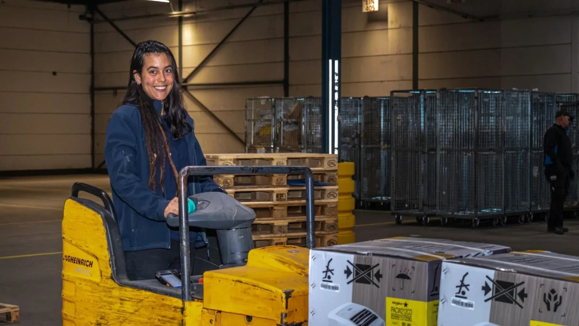 Medewerkt Aarts transport op heftruck