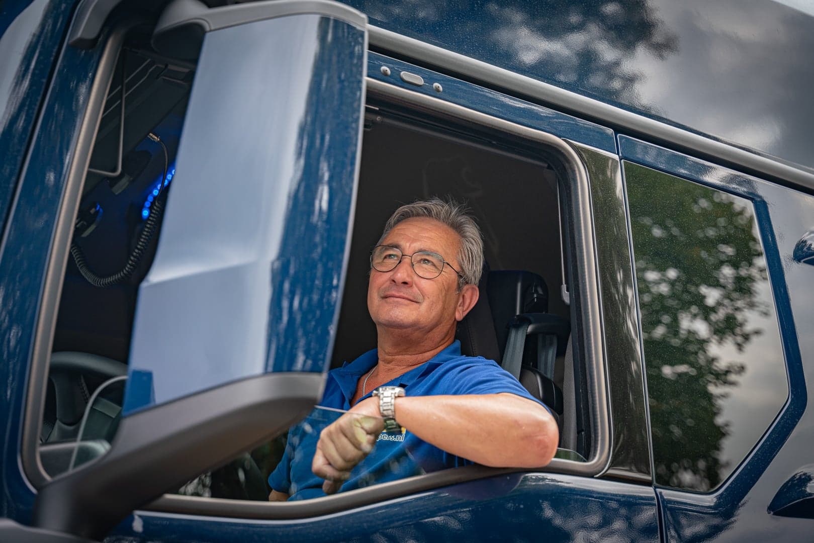 Vrachtwagenchauffeur Arend van der Hoeven was eerst marinier
