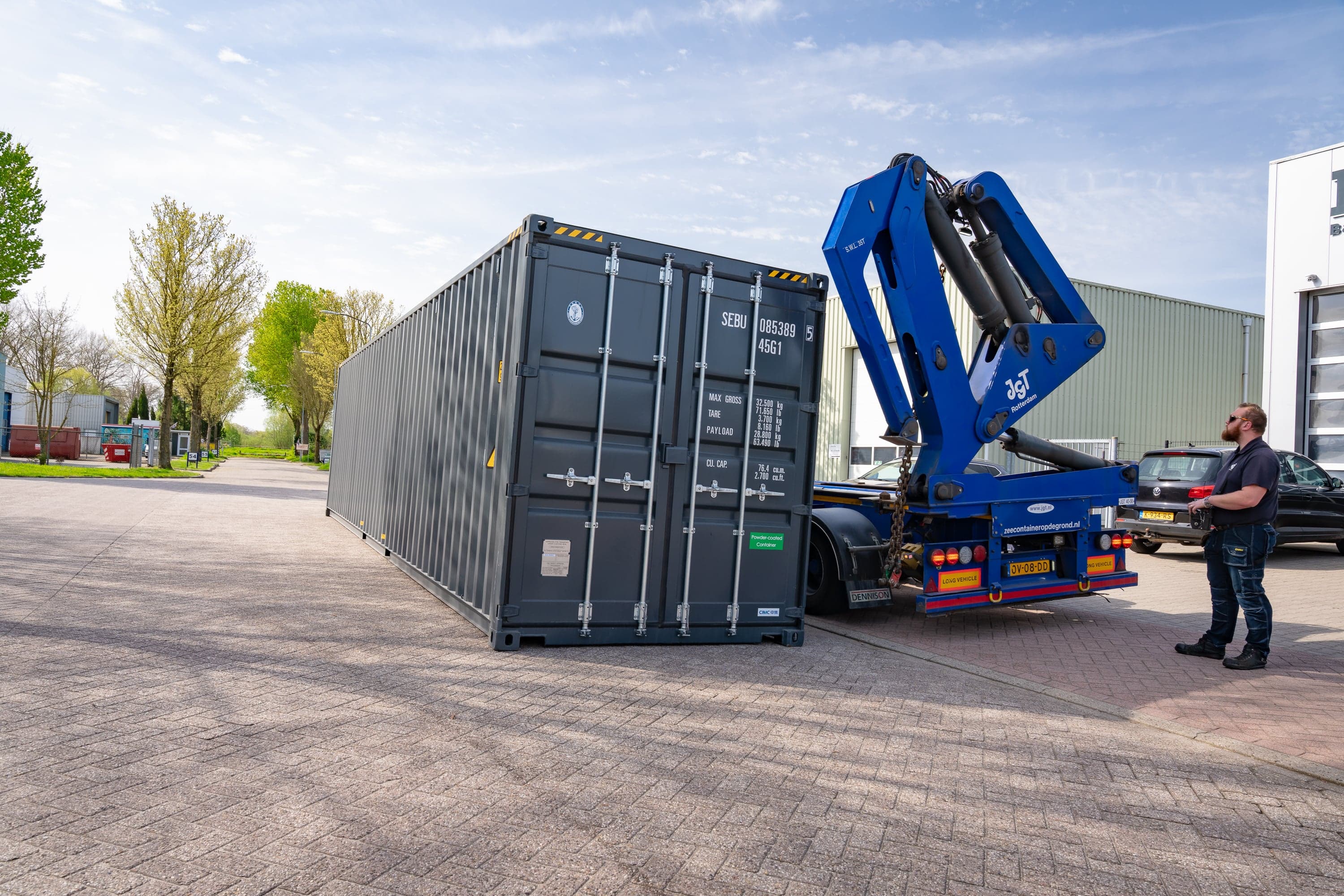 Berry Pilanen zijlader container vervoer