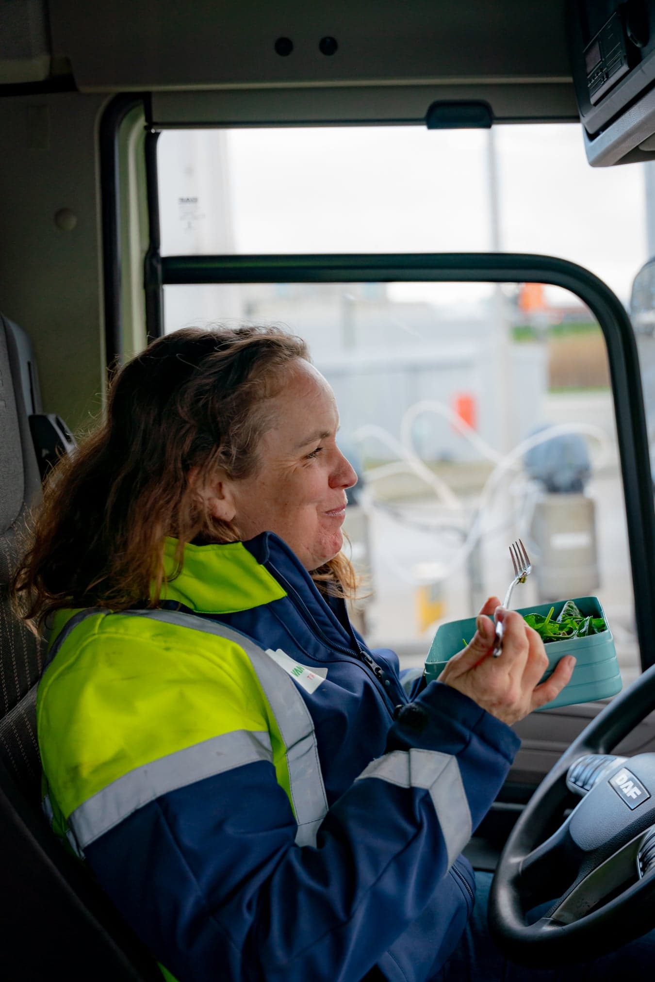 Bianca Schoenmaker werkt als chauffeur in transport en logistiek en gaat afvallen