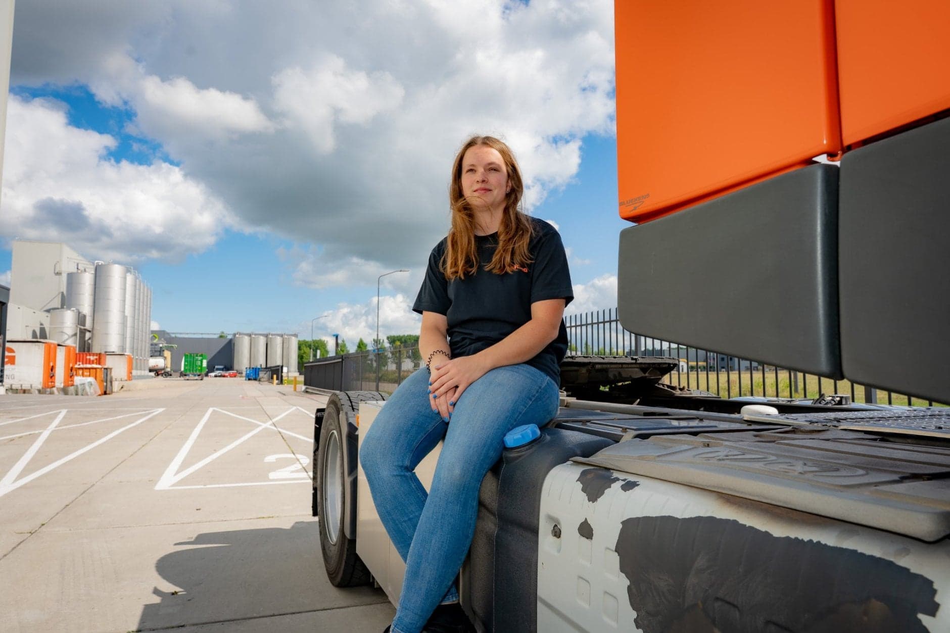 Vrachtwagenchauffeur Daisy de Graaf