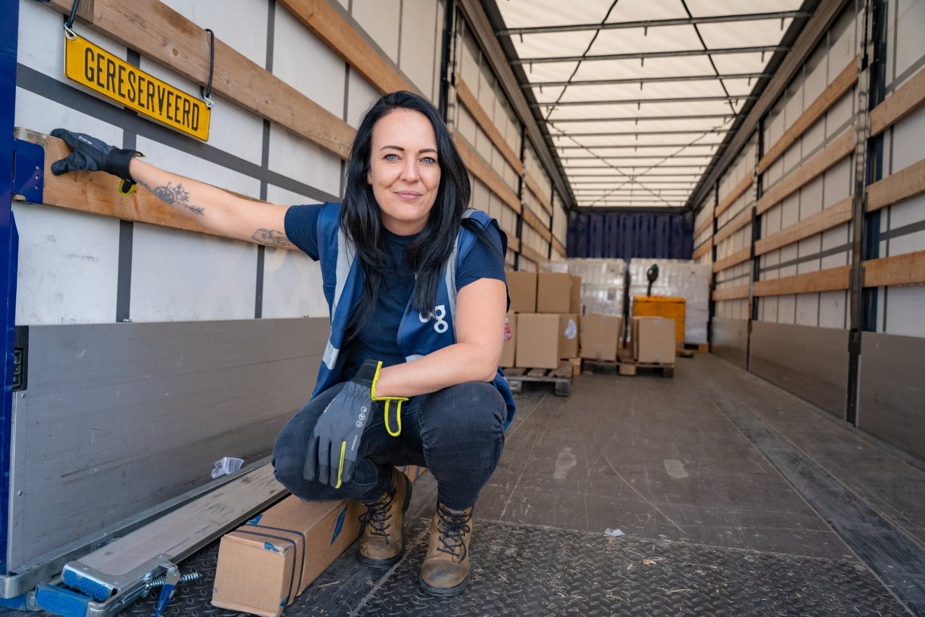 Vrachtwagenchauffeur transport en logistiek