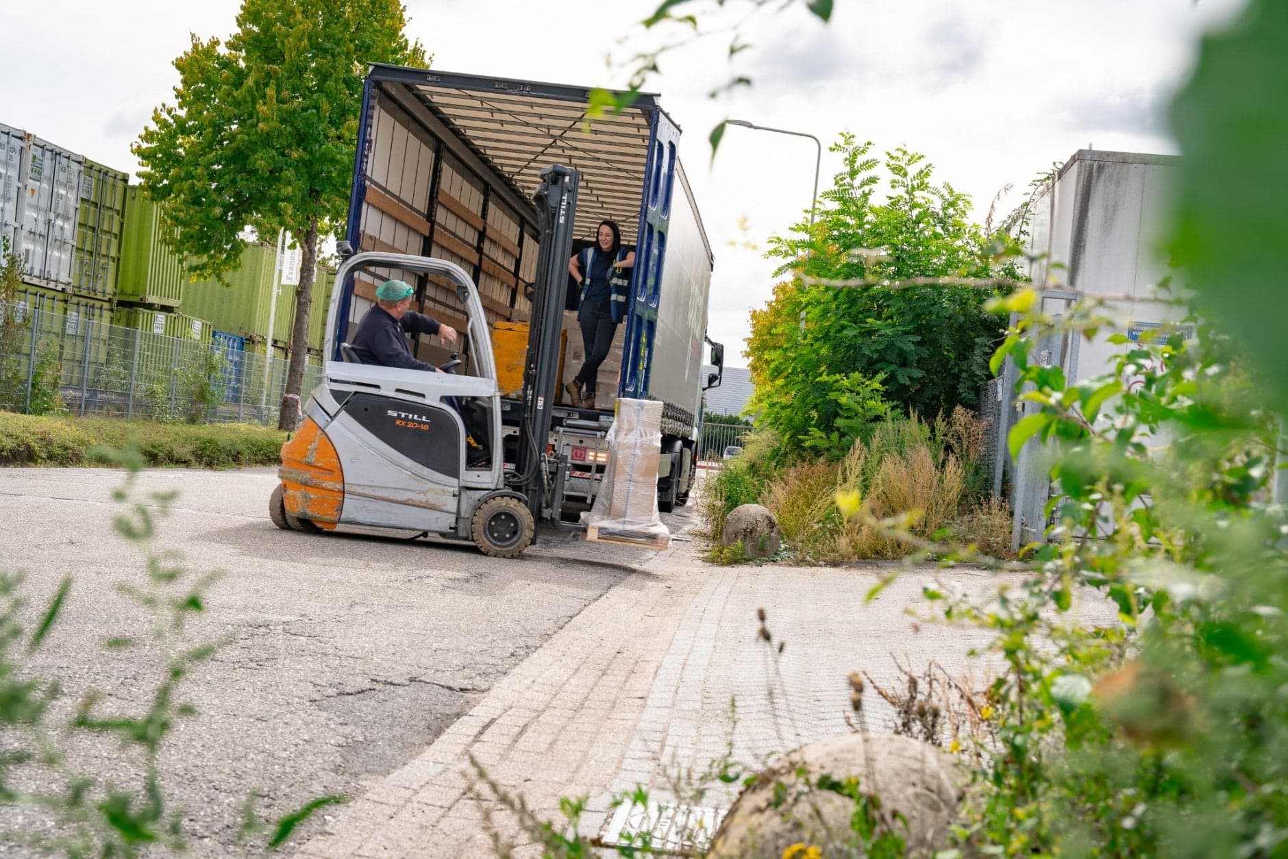 Vrachtwagenchauffeur transport en logistiek