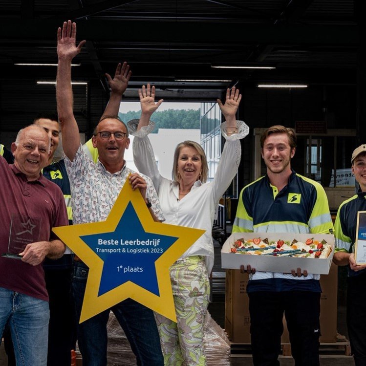 Beste Leerbedrijf Transport en Logistiek 2023 teamfoto