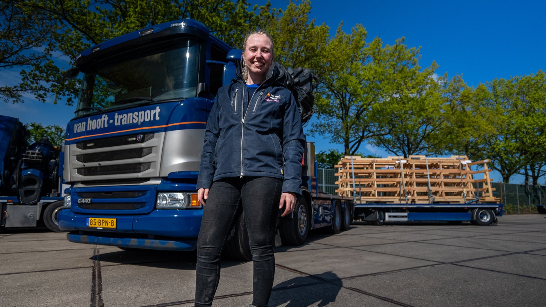 Vrachtwagenchauffeur bouwmaterialen