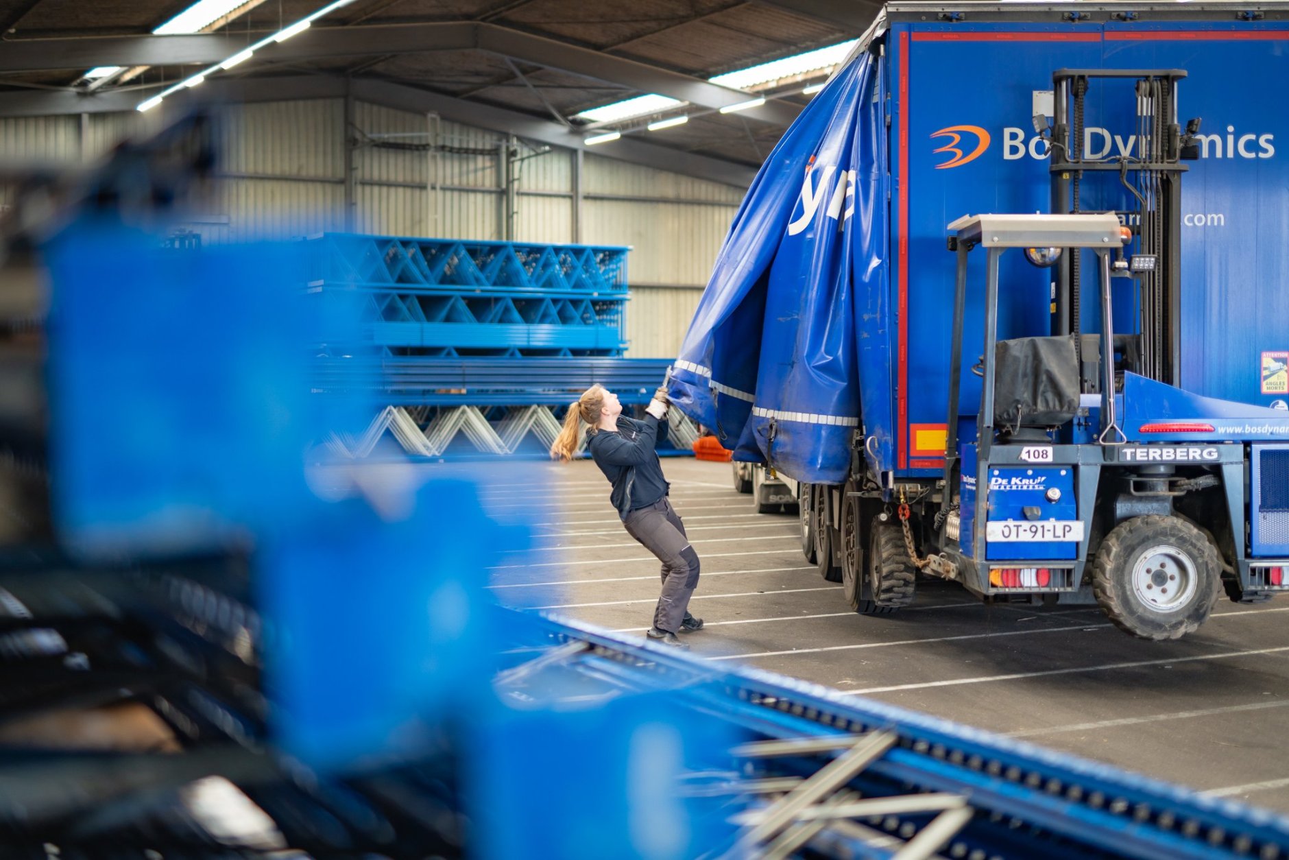 Vrachtwagenchauffeur Marlinde Bulsink Internationaal Transport