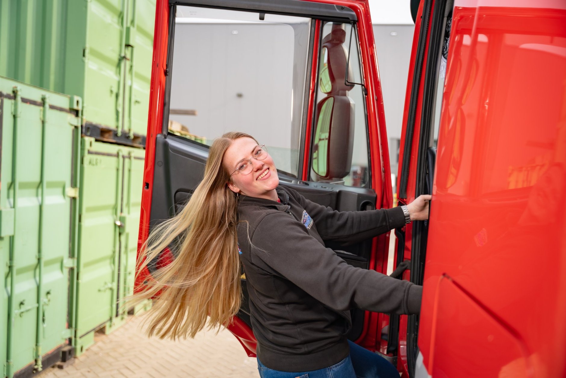 Vrachtwagenchauffeur Chantal