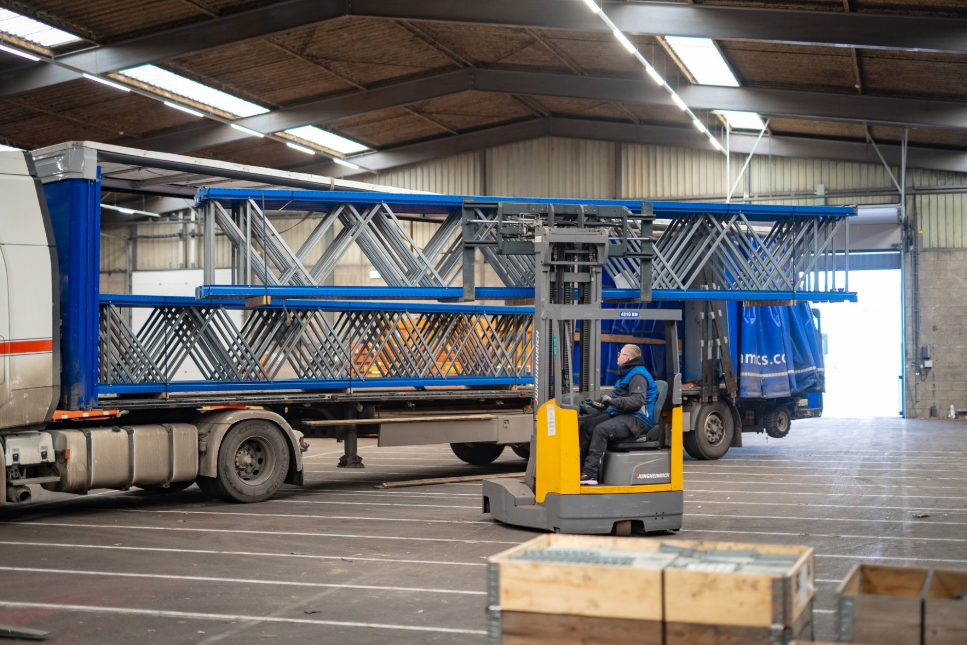 Vrachtwagenchauffeur Marlinde Bulsink Internationaal Transport