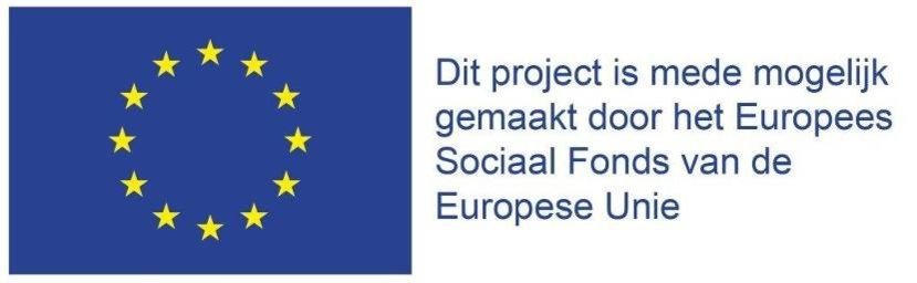 Dit project is mede mogelijk gemaakt door het Europees Sociaal Fonds