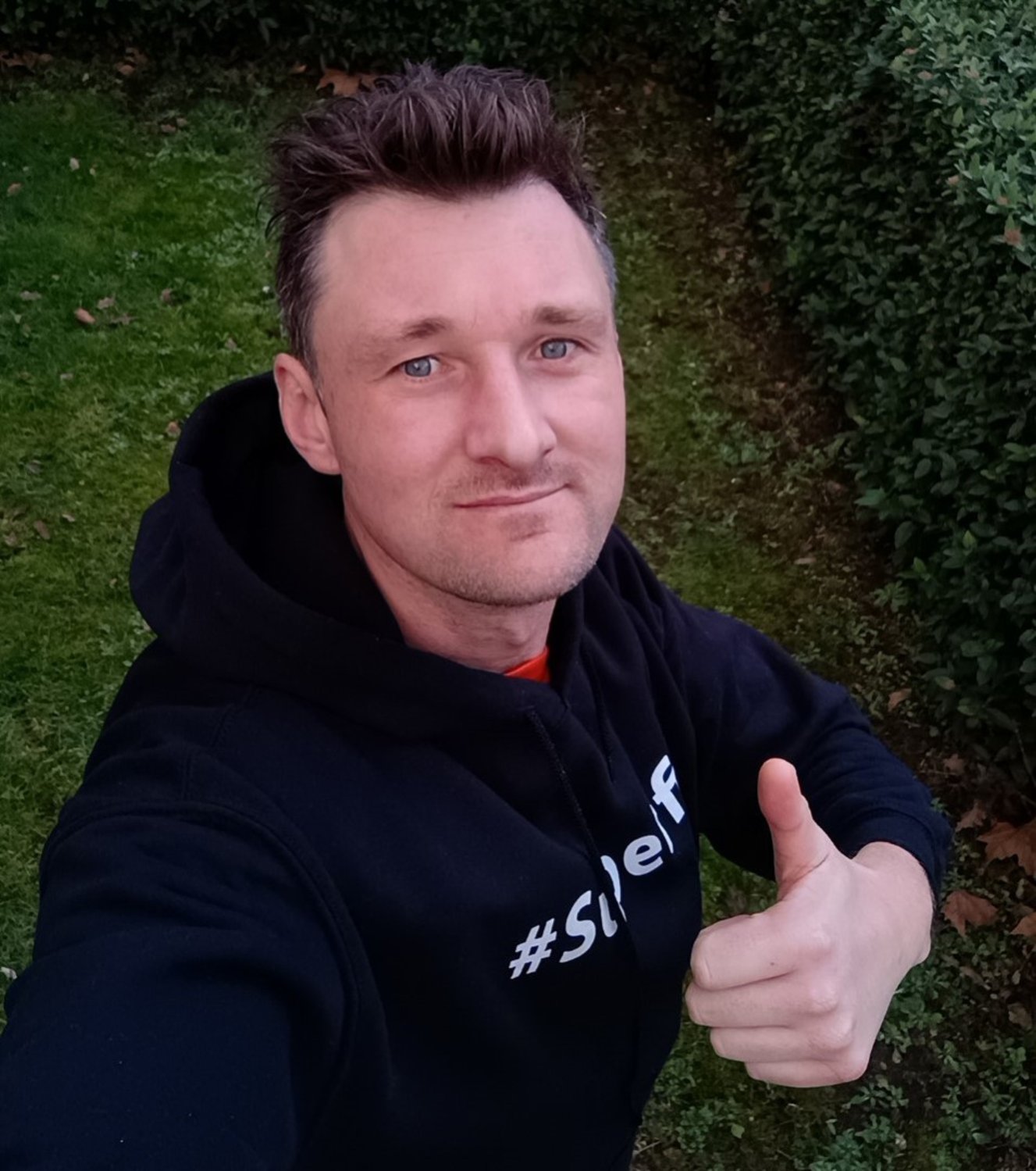 Vrachtwagenchauffeur Jarno is positief