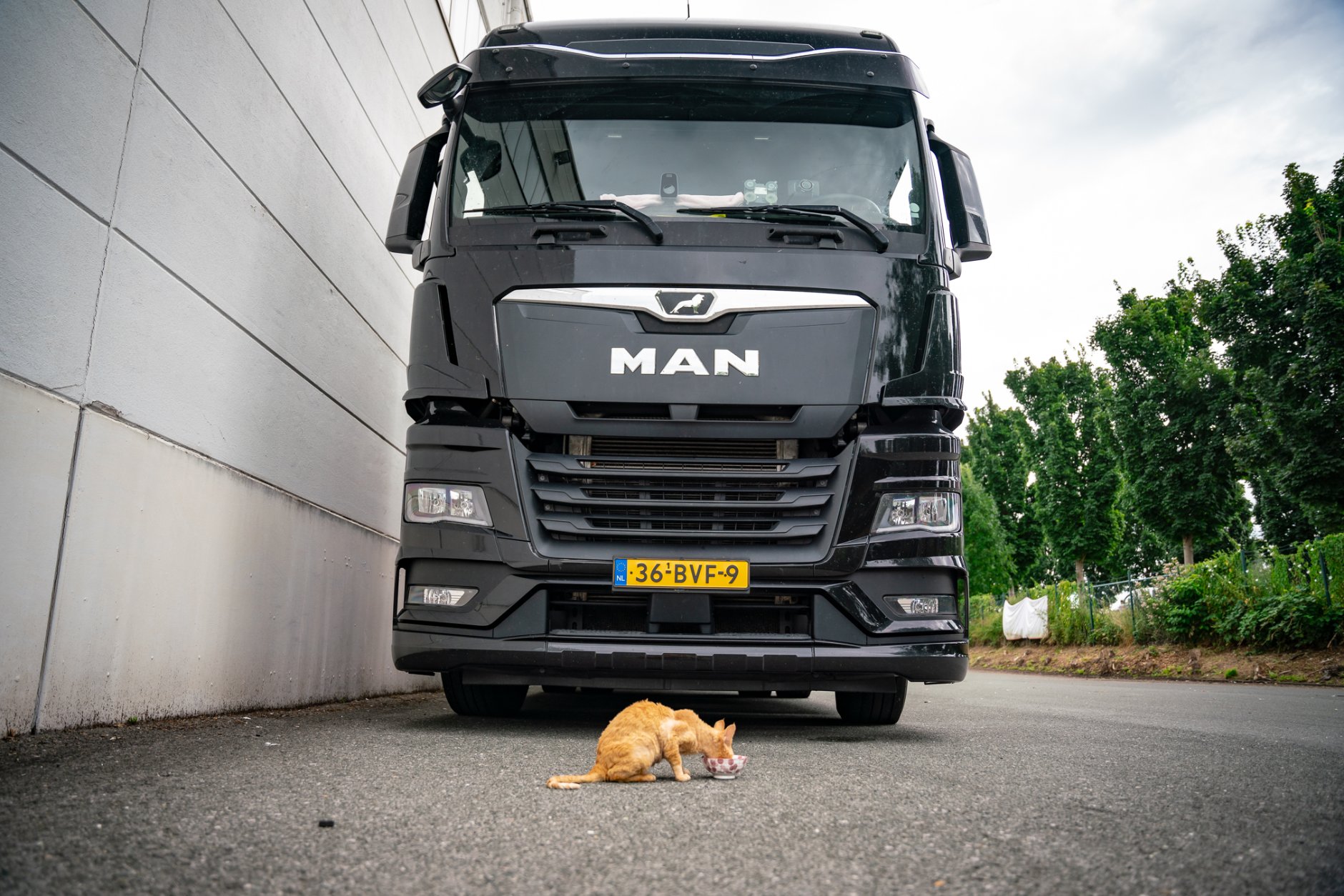 Internationaal vrachtwagenchauffeur Bo van Dijk in de transport en logistiek