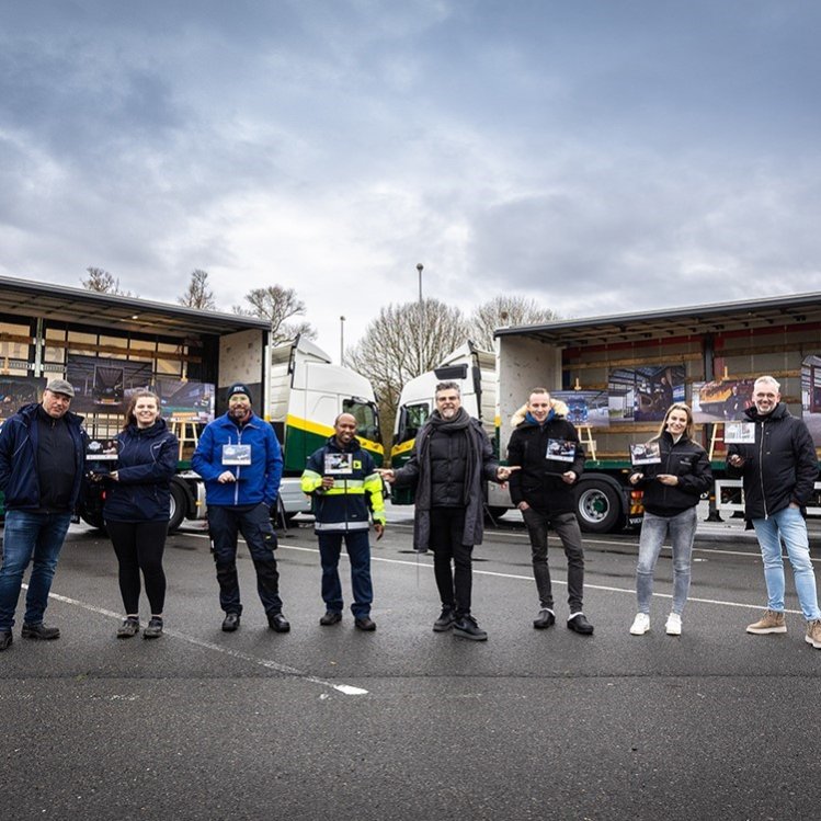 Dag van de vrachtwagenchauffeur team