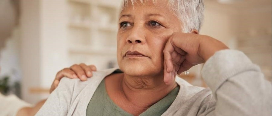 vrouw last van de overgang