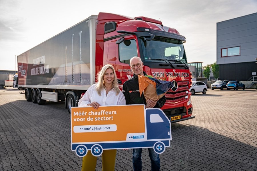 15.000e zij-instromer vrachtwagenchauffeur, Marco Wassink