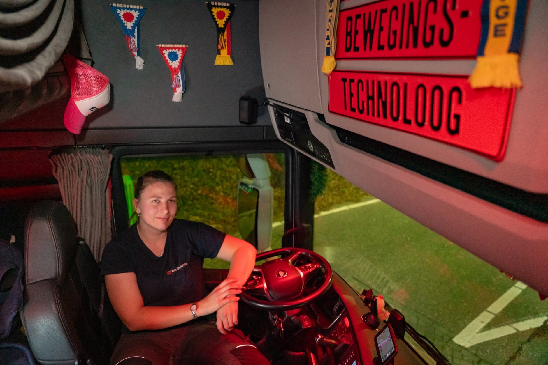 Vrachtwagenchauffeur Marlinde Bulsink Internationaal Transport