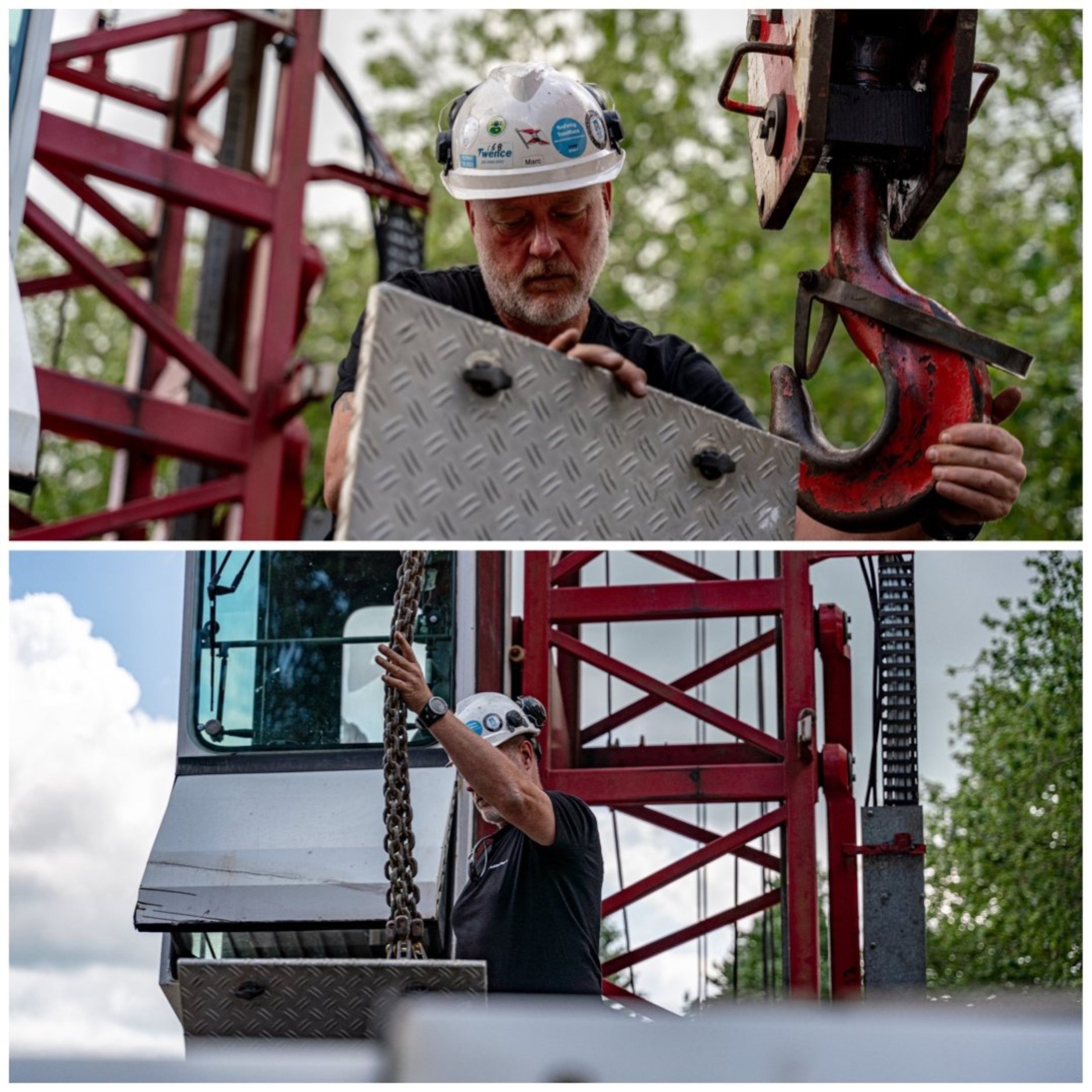 Kraanmachinist Marc Boone