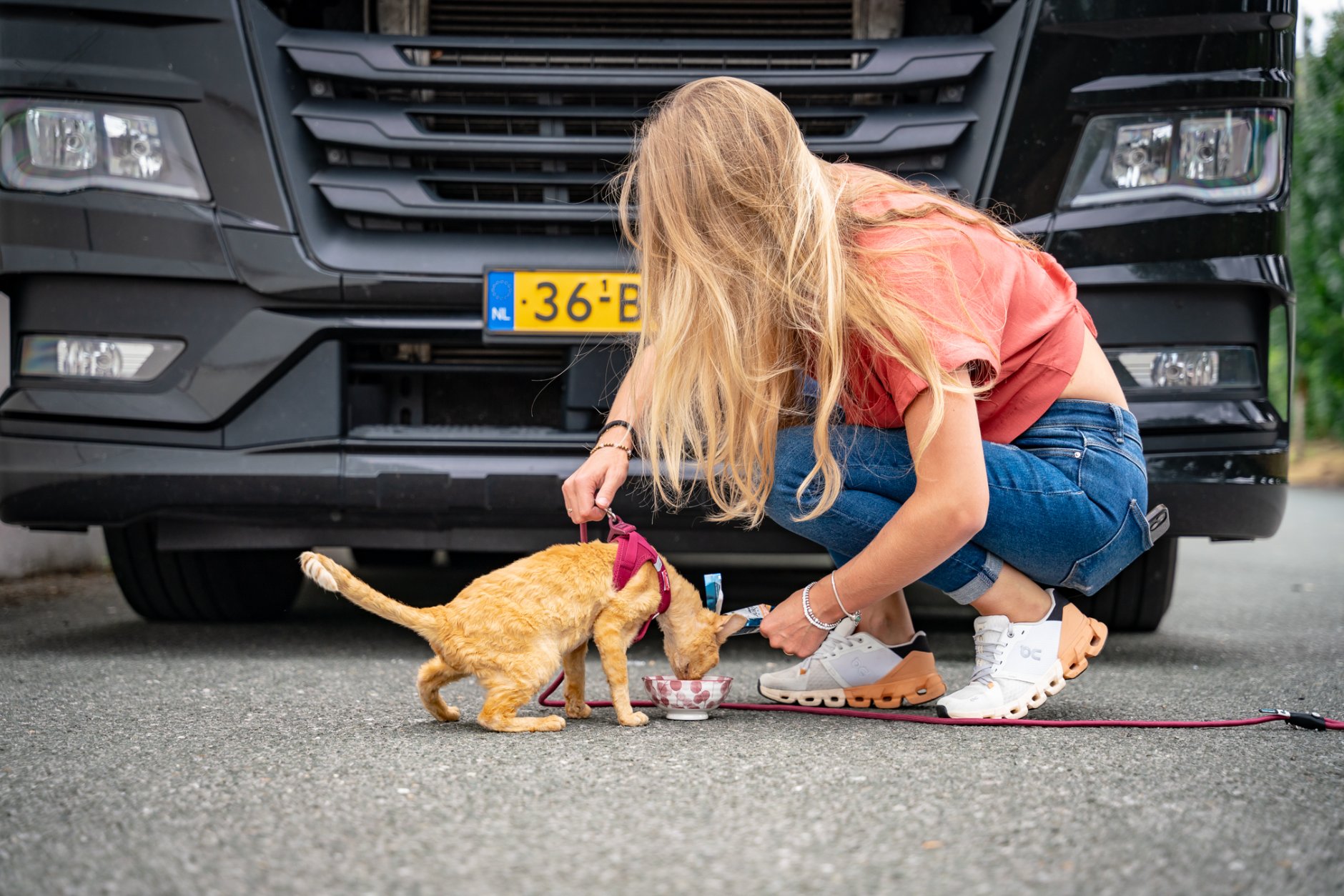 Internationaal vrachtwagenchauffeur Bo van Dijk in de transport en logistiek
