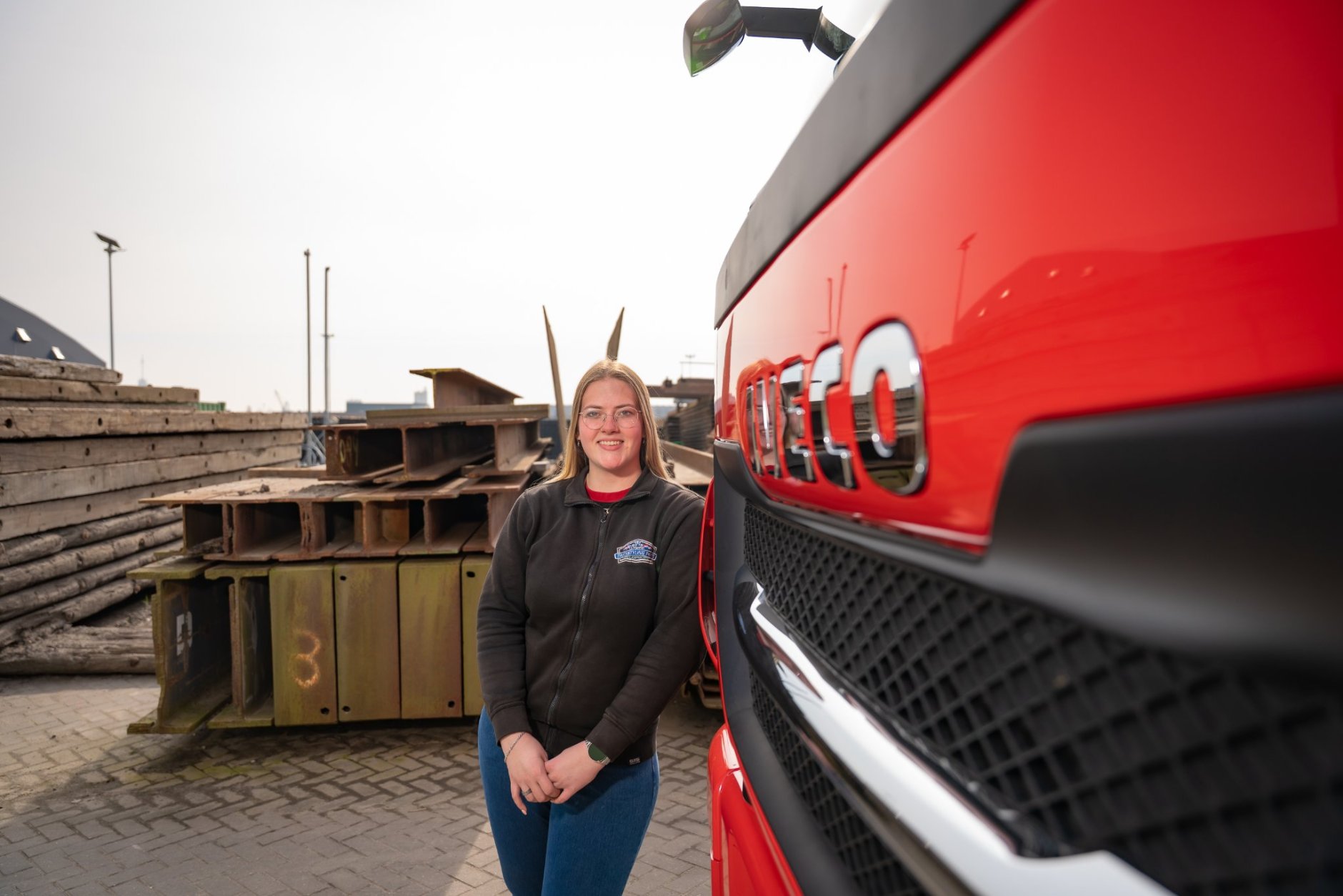 Vrachtwagenchauffeur Chantal