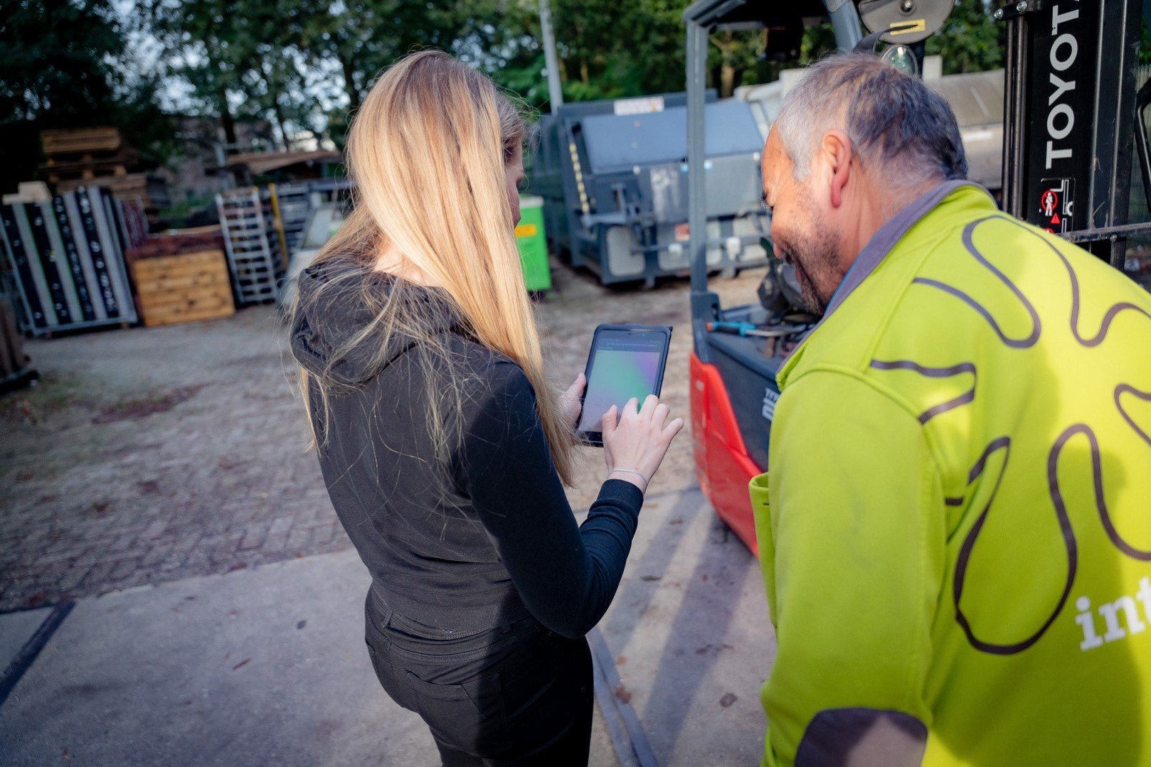 Vrachtwagenchauffeur Sanne Ansmink