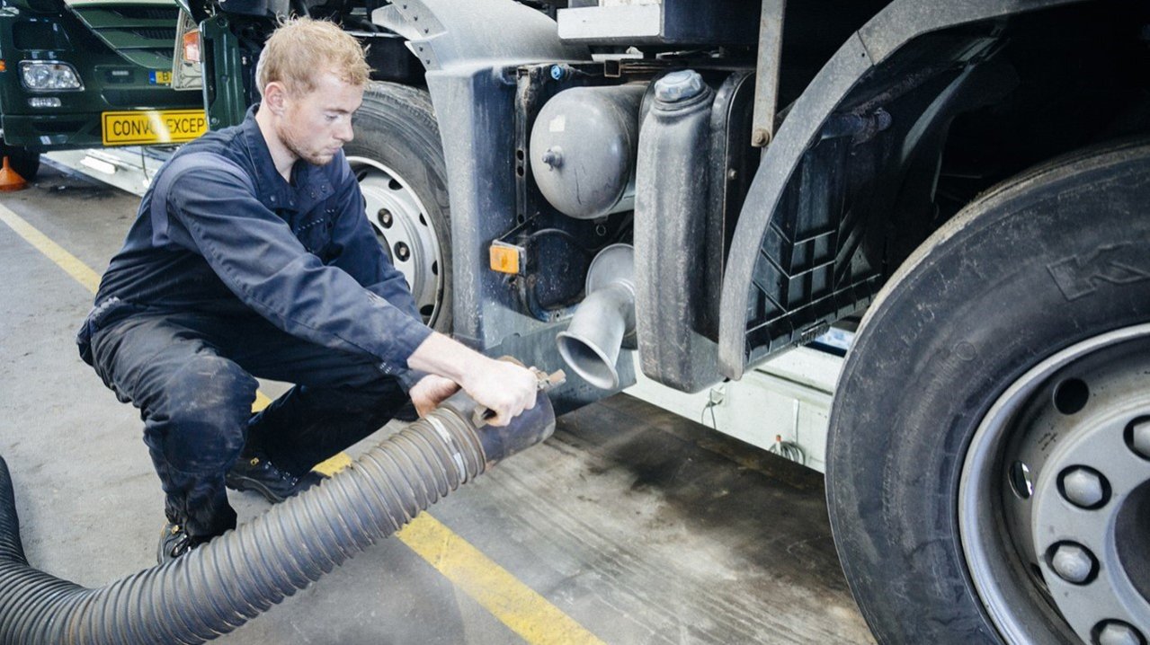 Omgaan met dieselmotorenemissie in de transport en logistiek