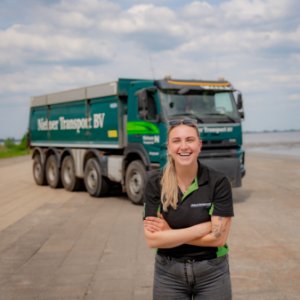 Kiepautochauffeur Esther Dusink