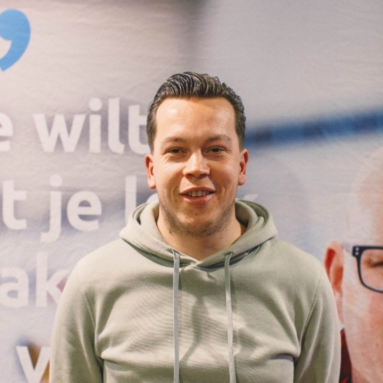 Bram op de instapdag van STL - kom werken in transport en logistiek!