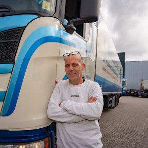 Vrachtwagenchauffeur Sander Hector