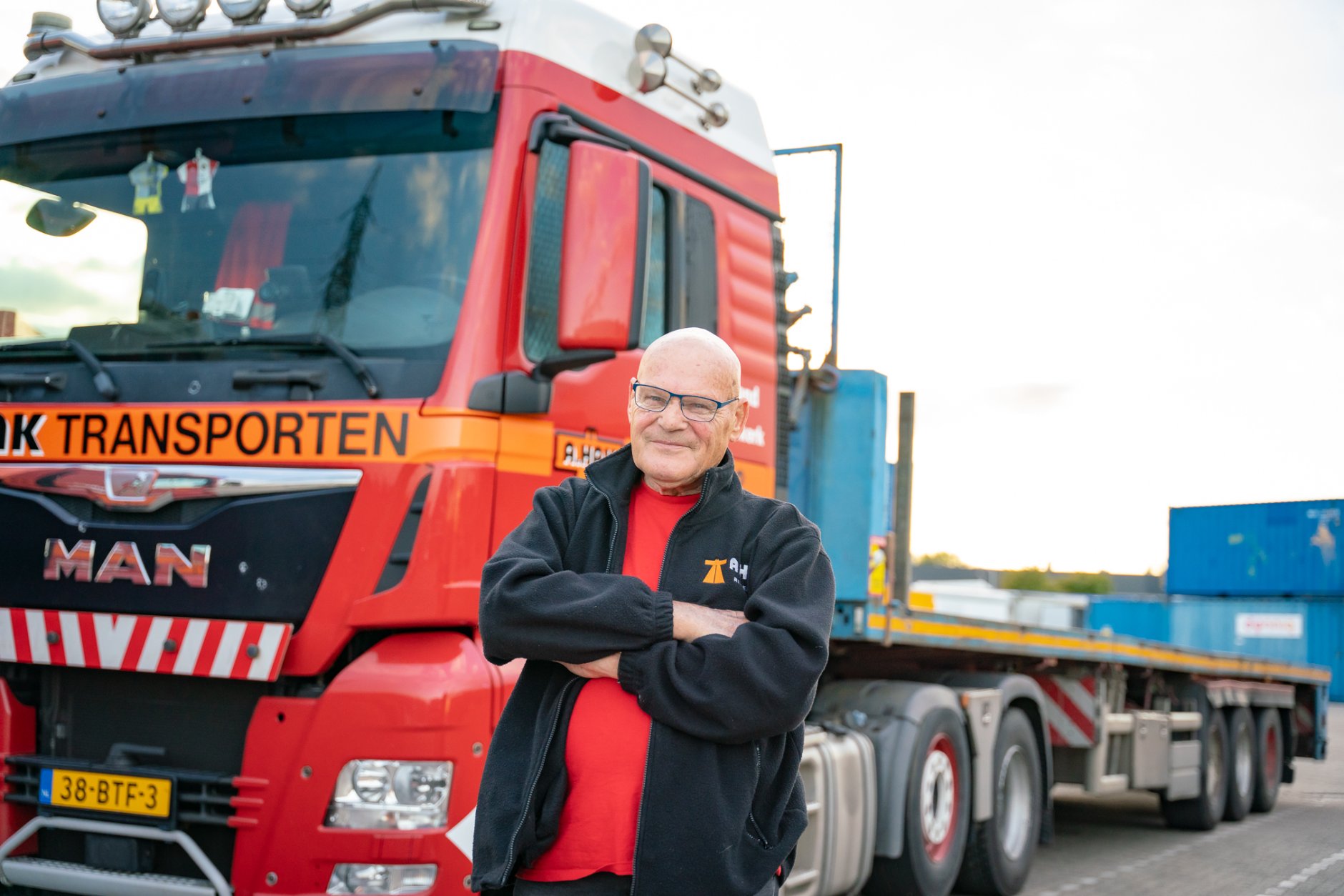 Internationaal vrachtwagenchauffeur Wim Brouwer