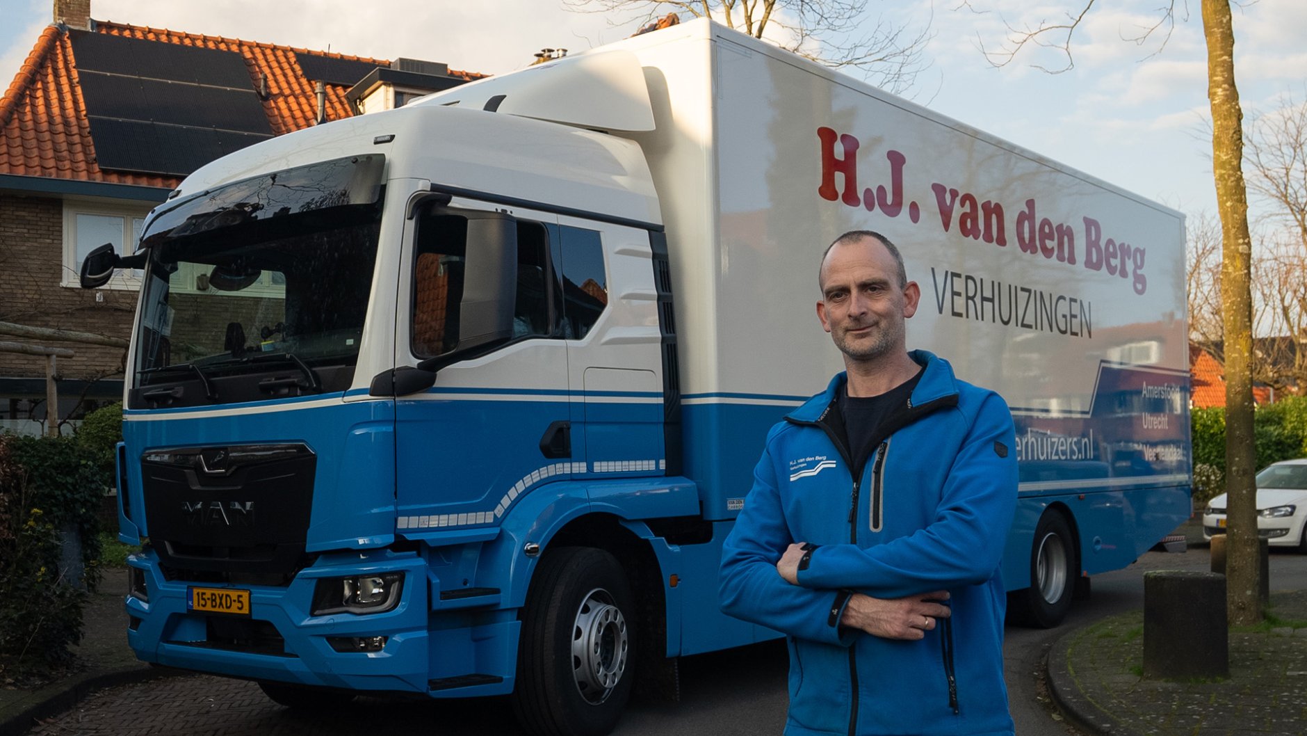 Vrachtwagenchauffeur verhuisvervoer