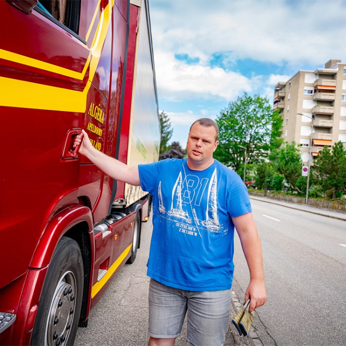 Vrachtwagenchauffeur Erik Vlaskamp