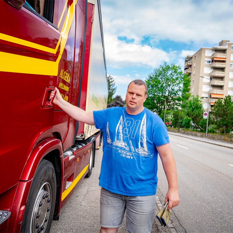 Vrachtwagenchauffeur Erik Vlaskamp