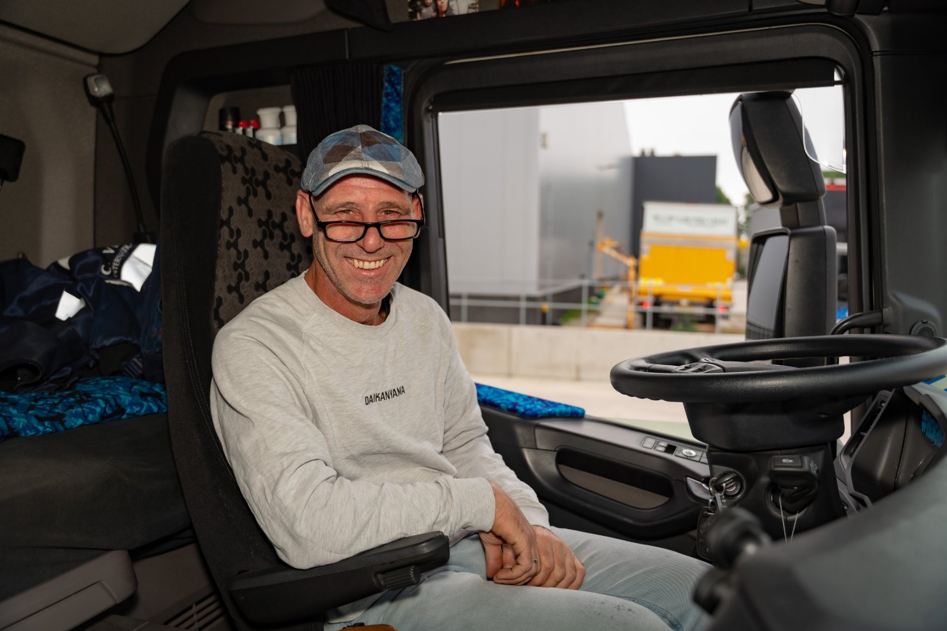 Vrachtwagenchauffeur Sander Hector