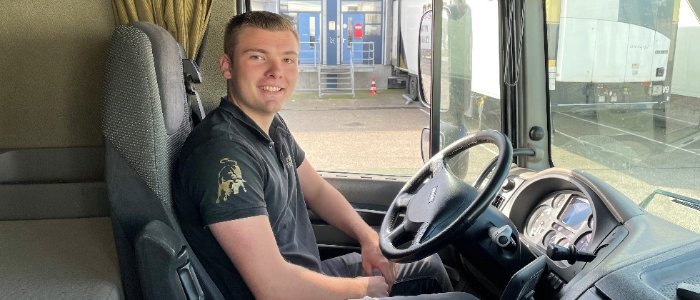 Vrachtwagenchauffeur Nathan Perkins