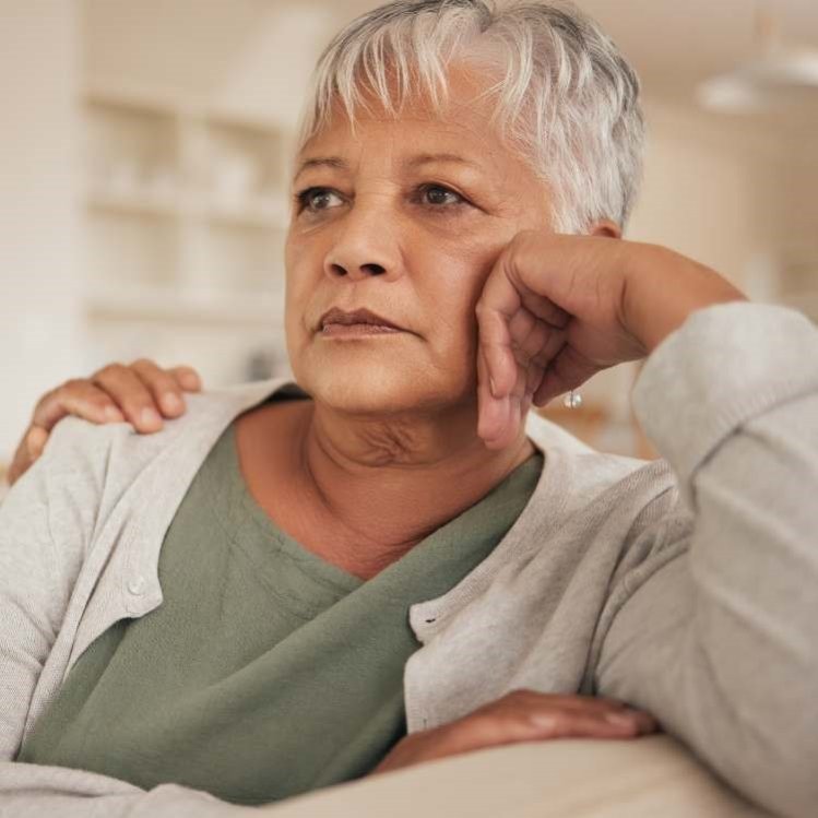 vrouw last van de overgang