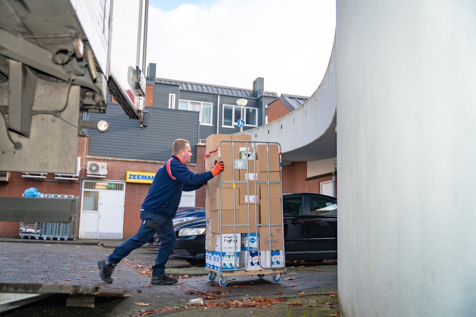 Maximale belading van een rolcontainer