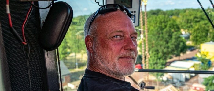 Kraanmachinist Marc Boone