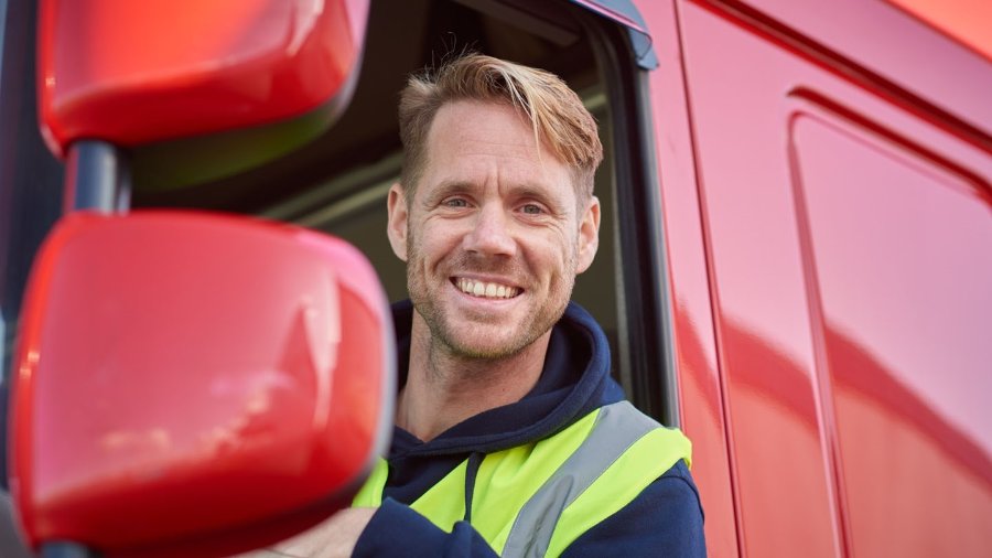 Werken met kiepauto's