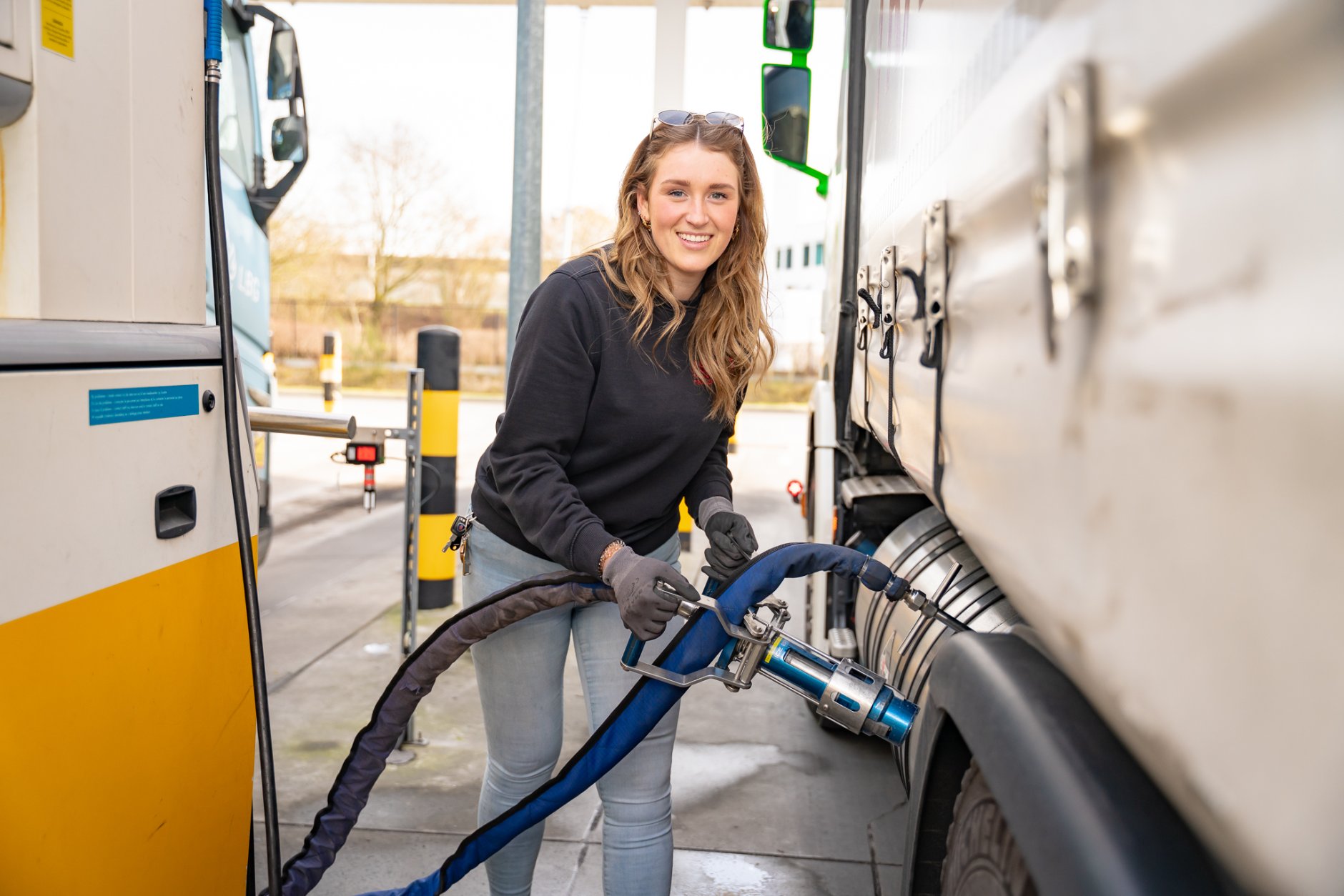 Distributiechauffeur Merel Schenk