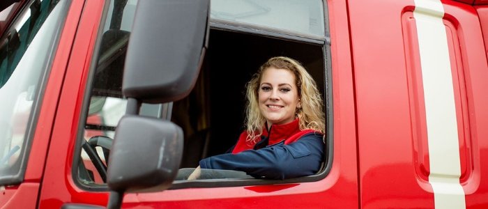 Vrachtwagenchauffeur Amy
