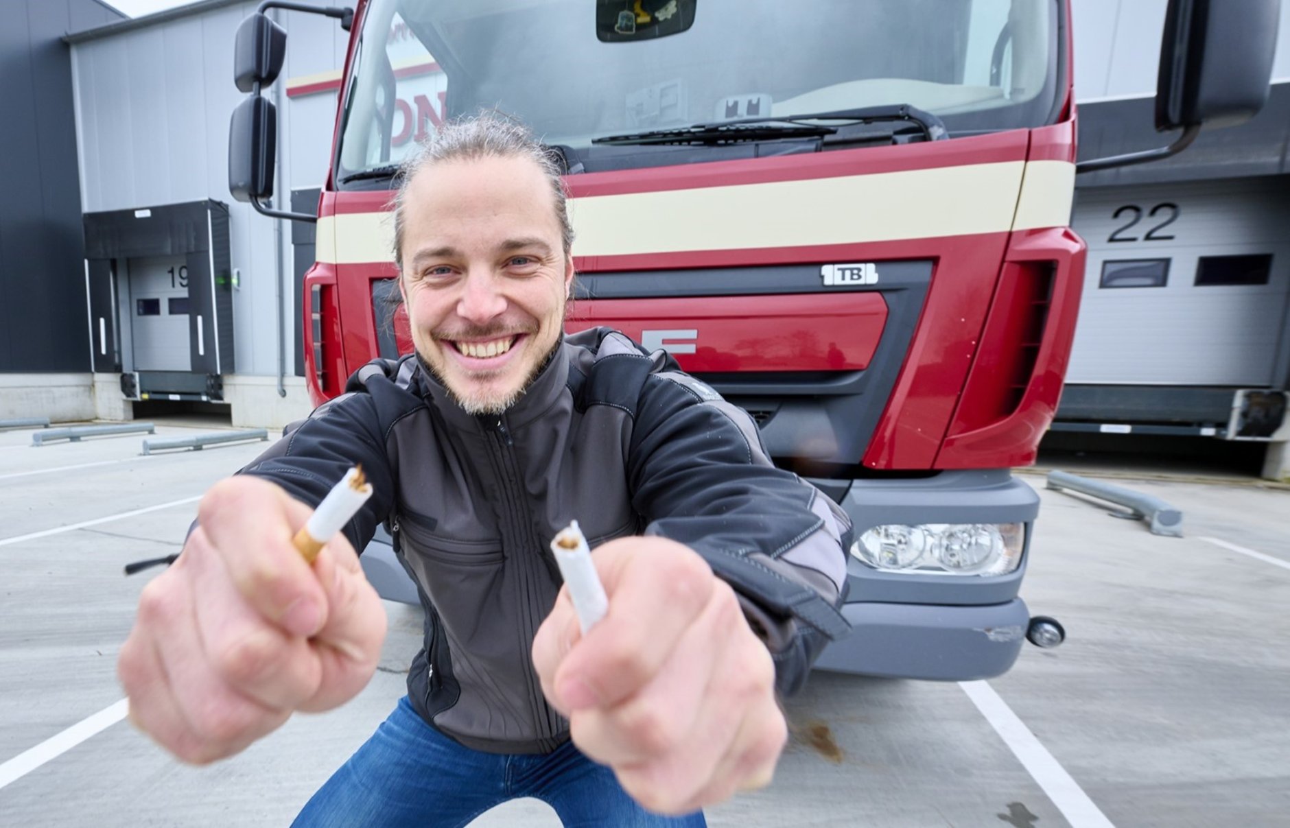 Stoppen met roken in transport en logistiek