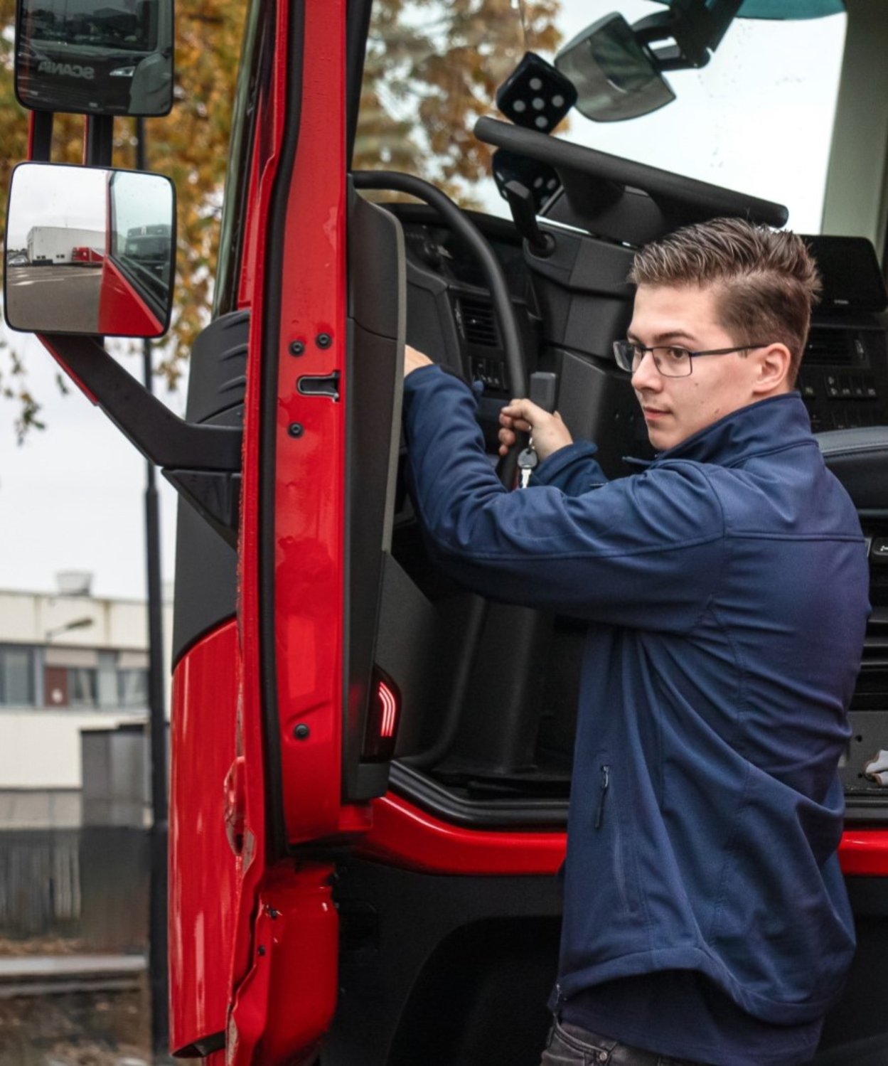 BBL-studenten worden vrachtwagenchauffeurs in transport en logistiek