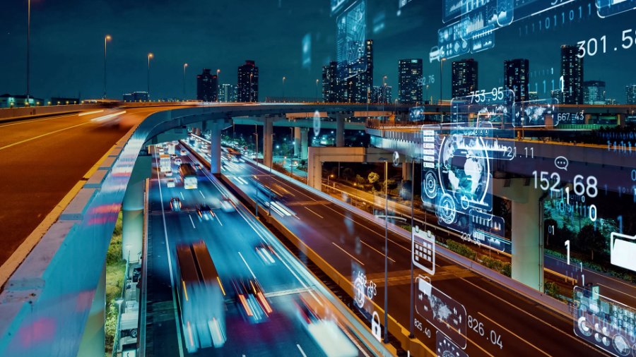 Digitale wereld van de transport en logistiek