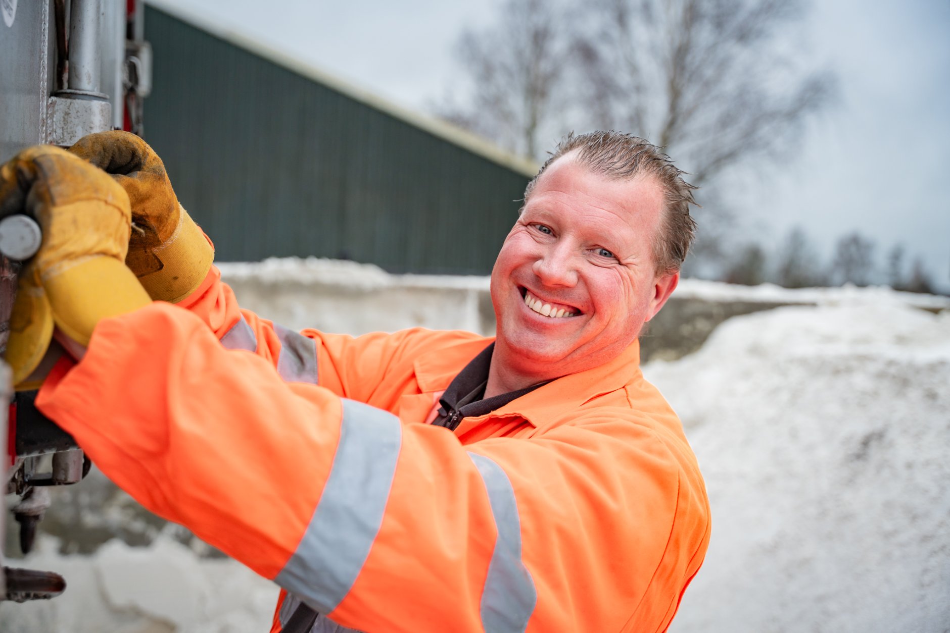 Chauffeur kieper Sander de Goeijen